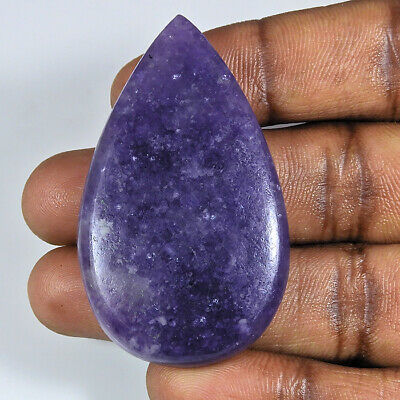 Natural Lapidolite 114cts. Pear Cabocohon Loose Gemstone Z559