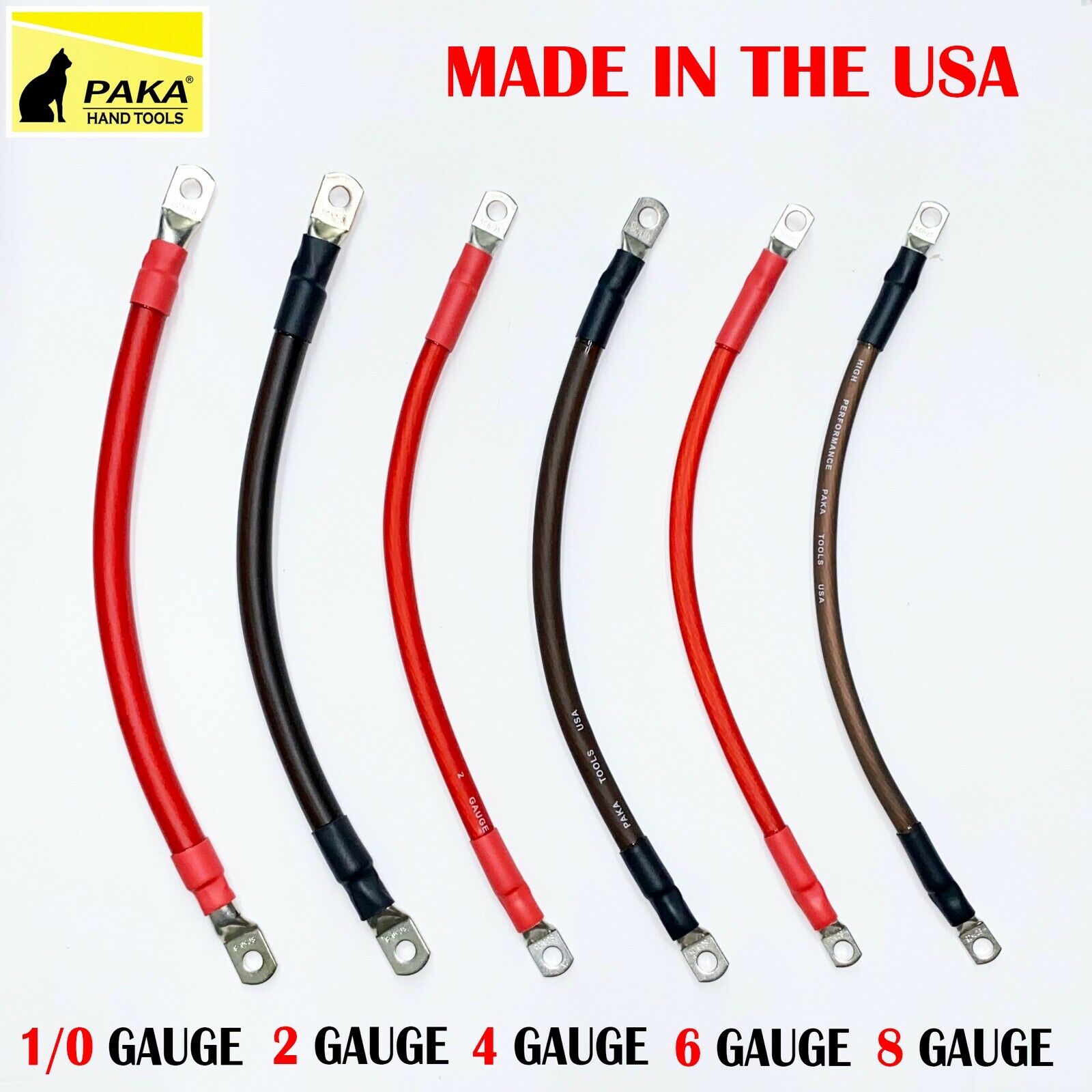 1/0 , 2 ,4 ,6 , 8 Awg Gauge Battery Cable Inverter Cables Solar, Rv, Car, Golf ,
