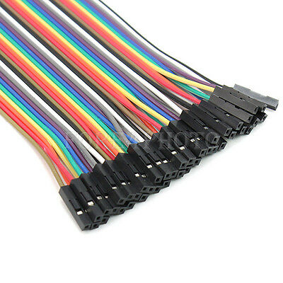 40pcs 20cm Male To Female Dupont Wire Jumper Cable For Arduino Breadboard